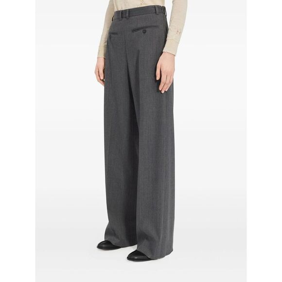 Mm6 Maison Margiela Grey Trousers - Tailored Trousers Women - Picture 3 of 4